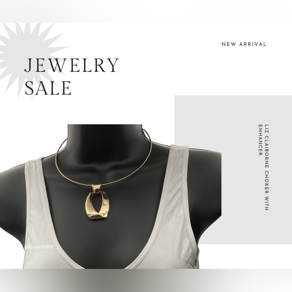 Liz Claiborne choker with removable enhancer
